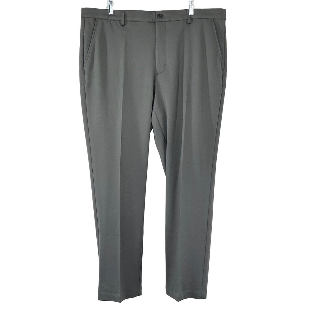 NEW Greg Norman Mens Golf Pants 38x30 Gray Ultimate Classic Travel Stretch